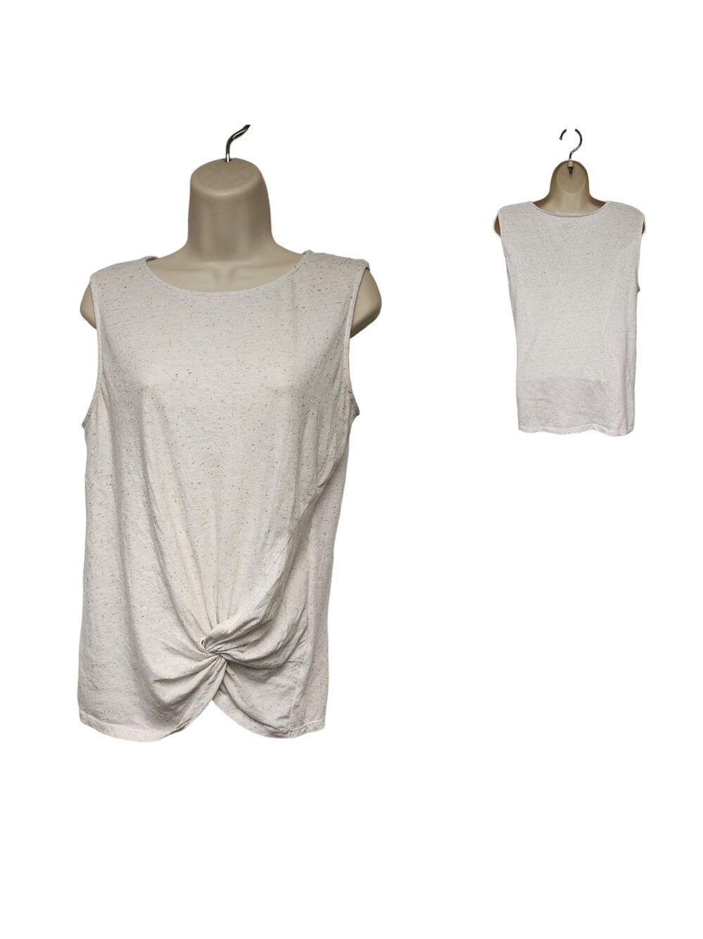 Loft Outlet Sleeveless Knotted Hem Top Size Small